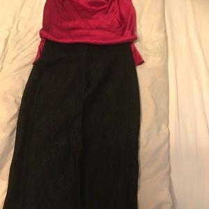 Black lace overlay skirt